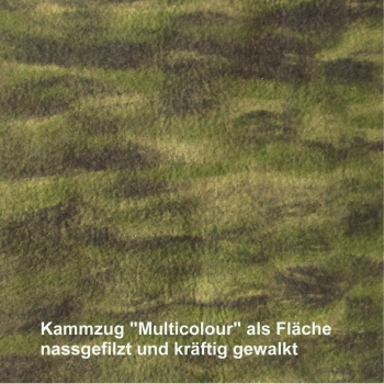 Merinokammzug Multicolor "Grüntöne" 50g